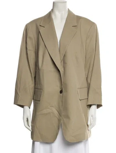 Pre-owned Lafayette 148 Blazer In Neutral