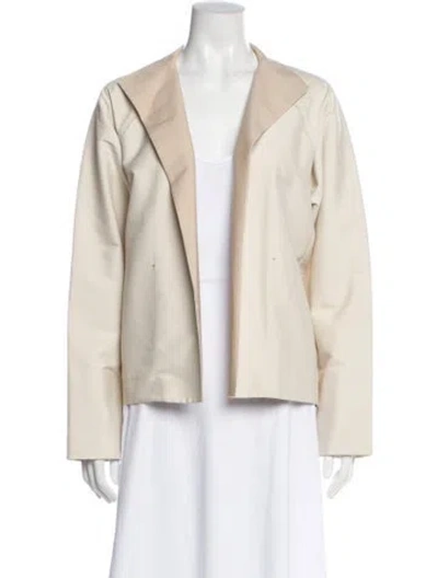 Pre-owned Lafayette 148 Blazer In Neutral