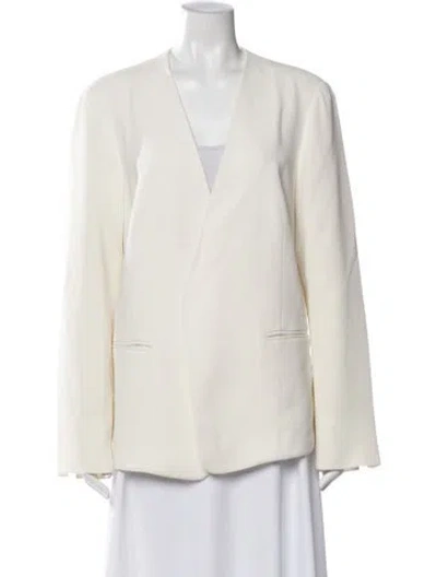 Pre-owned Lafayette 148 Blazer In Neutral