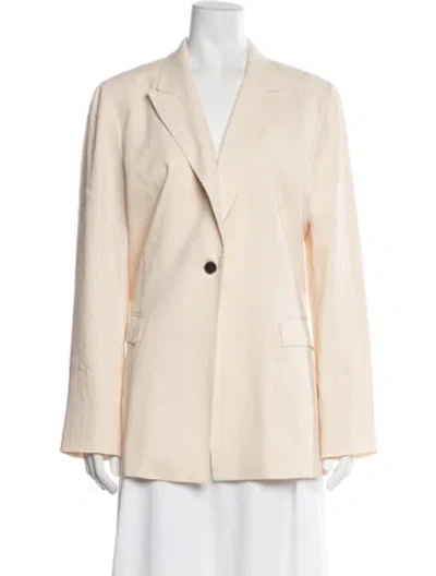 Pre-owned Lafayette 148 Blazer In Neutral