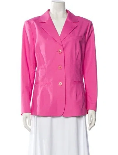 Pre-owned Lafayette 148 Blazer In Pink