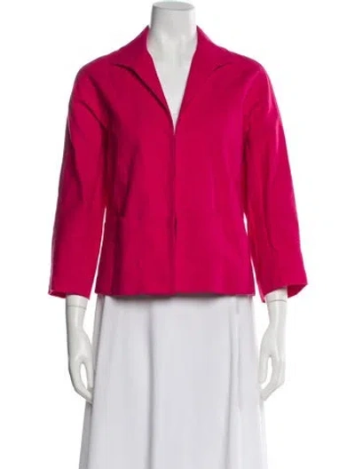 Pre-owned Lafayette 148 Blazer In Pink