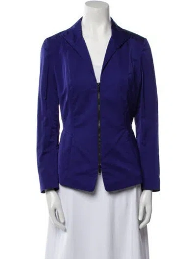 Pre-owned Lafayette 148 Blazer In Purple