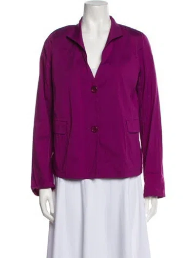 Pre-owned Lafayette 148 Blazer In Purple