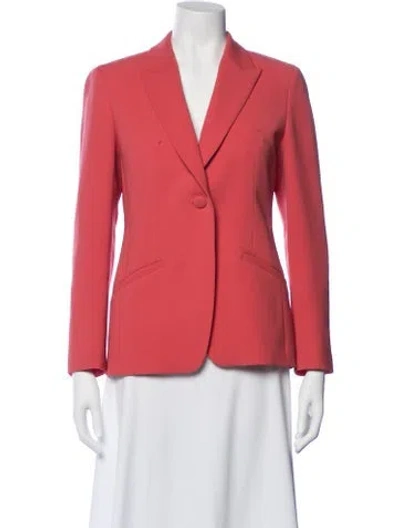 Pre-owned Lafayette 148 Blazer In Red