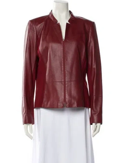 Pre-owned Lafayette 148 Blazer In Red