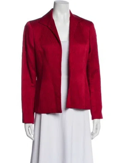 Pre-owned Lafayette 148 Blazer In Red