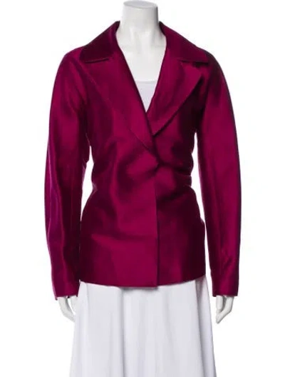 Pre-owned Lafayette 148 Blazer In Red