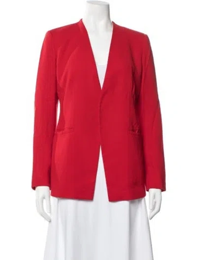 Pre-owned Lafayette 148 Blazer In Red