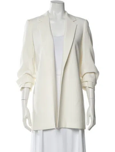 Pre-owned Lafayette 148 Blazer In White