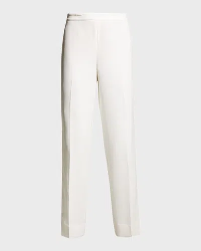 Lafayette 148 Bleecker Slim-leg Pants In Gray