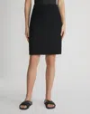 Lafayette 148 Organic Cotton Block Mesh Stitch Skirt In Black