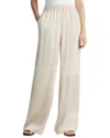 Lafayette 148 Block Panel Riverside Wide Leg Silk Pant In Neutral