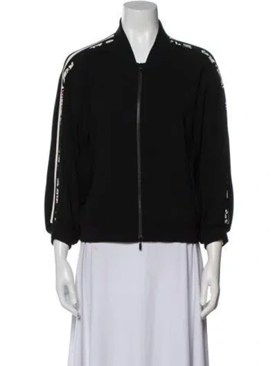 Pre-owned Lafayette 148 Bomber Jacket In Black