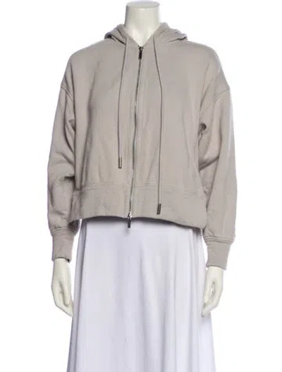 Pre-owned Lafayette 148 Bomber Jacket In Gray