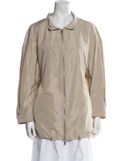 Pre-owned Lafayette 148 Bomber Jacket W/ Tags In Neutral