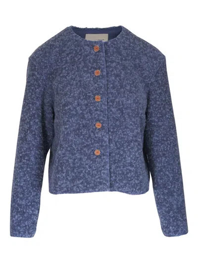 Lafayette 148 Bouclé Jacket In Blue