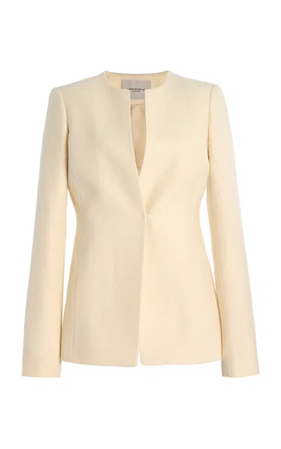 Lafayette 148 Boucle Tailored Jacket In White
