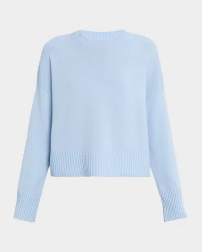 LAFAYETTE 148 BOXY CREWNECK CASHMERE SWEATER