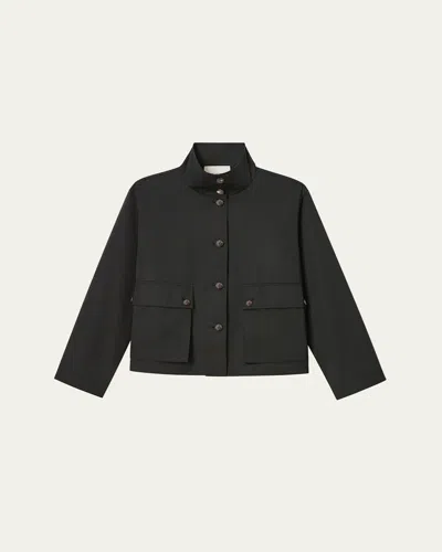 LAFAYETTE 148 BUTTON-DOWN TECHNICAL TWILL JACKET