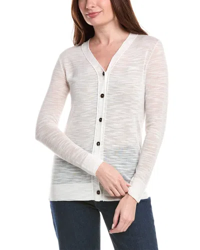 Lafayette 148 New York Button Front Cardigan In Neutral