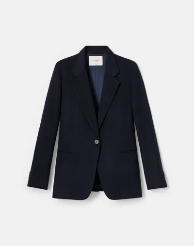 Lafayette 148 Camel Hair Blazer In Black