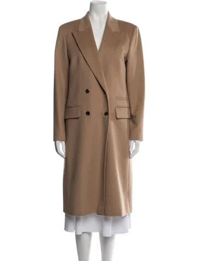 Pre-owned Lafayette 148 Camel Hair Coat In Brown