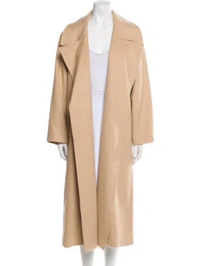 Pre-owned Lafayette 148 Camel Hair Coat In Neutral