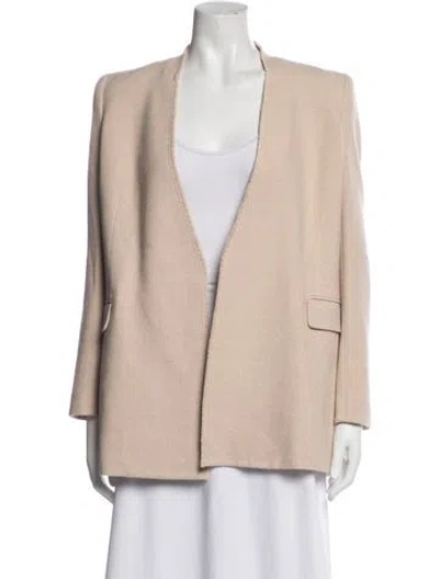 Pre-owned Lafayette 148 Camel Hair Jacket In Neutrals