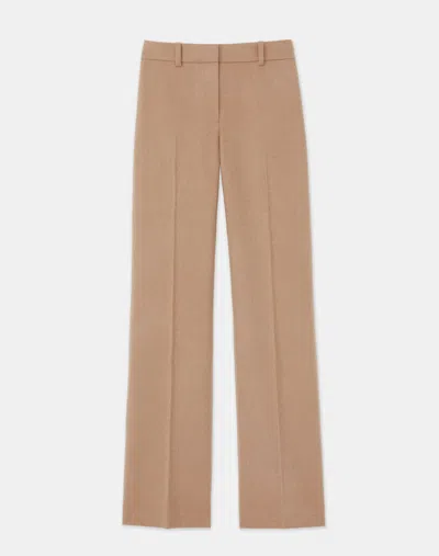 Lafayette 148 Camel Hair Mid Rise Straight Leg Pants