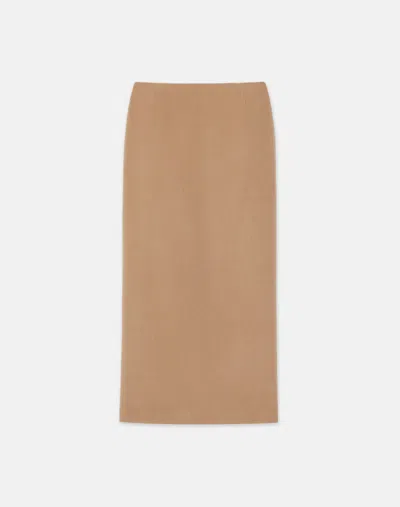 Lafayette 148 Camel Hair Slim Pencil Skirt