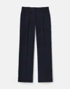 Lafayette 148 Camel Hair Sullivan Pant In Blue