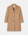 Lafayette 148 New York Camel Hair Three Button Coat In Brown