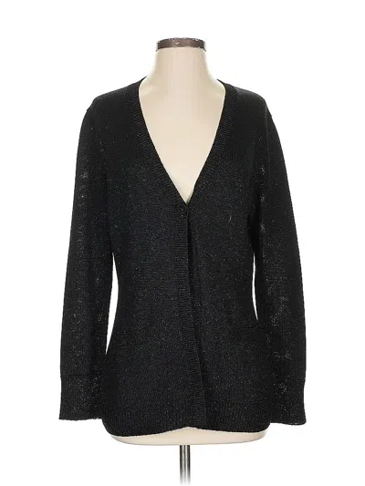 Pre-owned Lafayette 148 Cardigan Sweater In Black