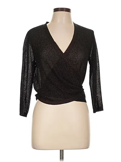 Pre-owned Lafayette 148 Cardigan Sweater In Black