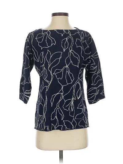 Pre-owned Lafayette 148 Cardigan Sweater In Blue