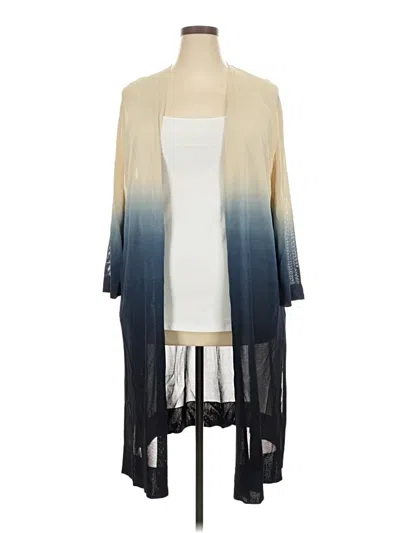 Pre-owned Lafayette 148 Cardigan Sweater In Blue