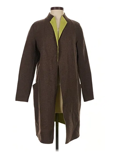 Pre-owned Lafayette 148 Cardigan Sweater In Brown