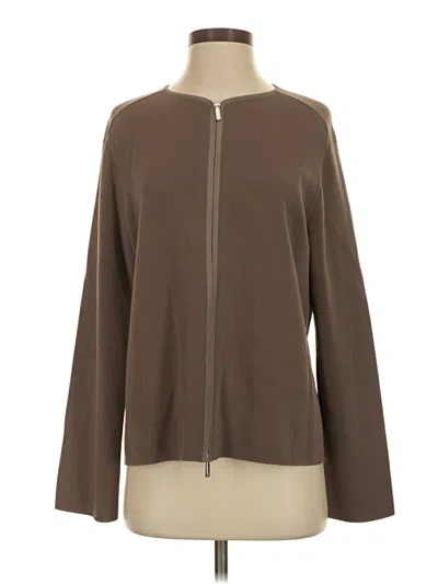 Pre-owned Lafayette 148 Cardigan Sweater In Brown