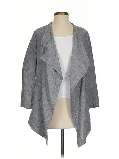 Pre-owned Lafayette 148 Cardigan Sweater In Gray