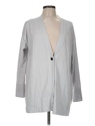 Pre-owned Lafayette 148 Cardigan Sweater In Gray