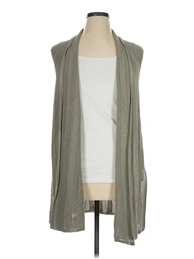Pre-owned Lafayette 148 Cardigan Sweater In Gray