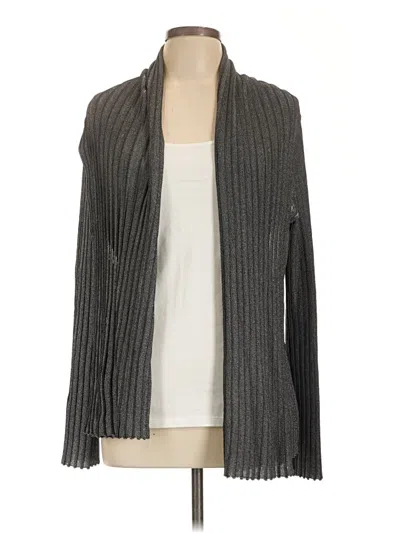 Pre-owned Lafayette 148 Cardigan Sweater In Gray