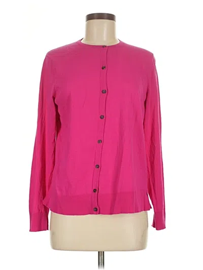 Pre-owned Lafayette 148 Cardigan Sweater In Pink