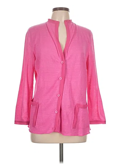 Pre-owned Lafayette 148 Cardigan Sweater In Pink