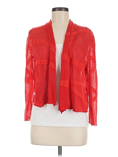 Pre-owned Lafayette 148 Cardigan Sweater In Red