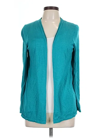 Pre-owned Lafayette 148 Cardigan Sweater In Teal