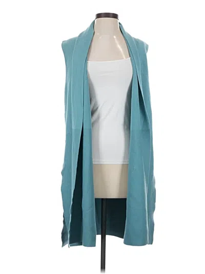 Pre-owned Lafayette 148 Cardigan Sweater In Teal