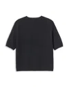 Lafayette 148 Cashmere Basket Stitch Saddle Funnel Neck Sweater In Black