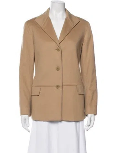 Pre-owned Lafayette 148 Cashmere Blazer In Neutral